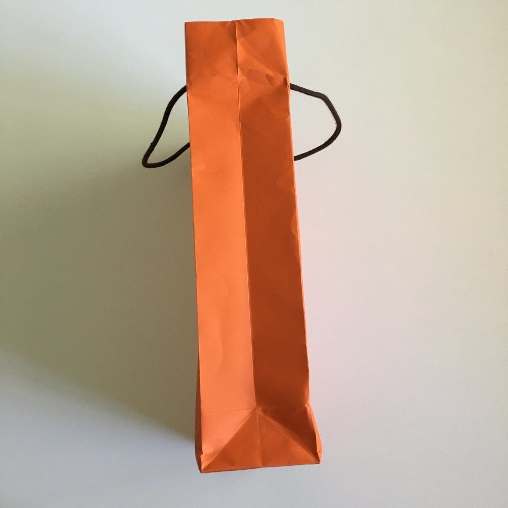 Hermes Paper Bag 16.5x11x4 in Rectangular Shopping Bag Orange Authentic w/flaw - Picture 8 of 13